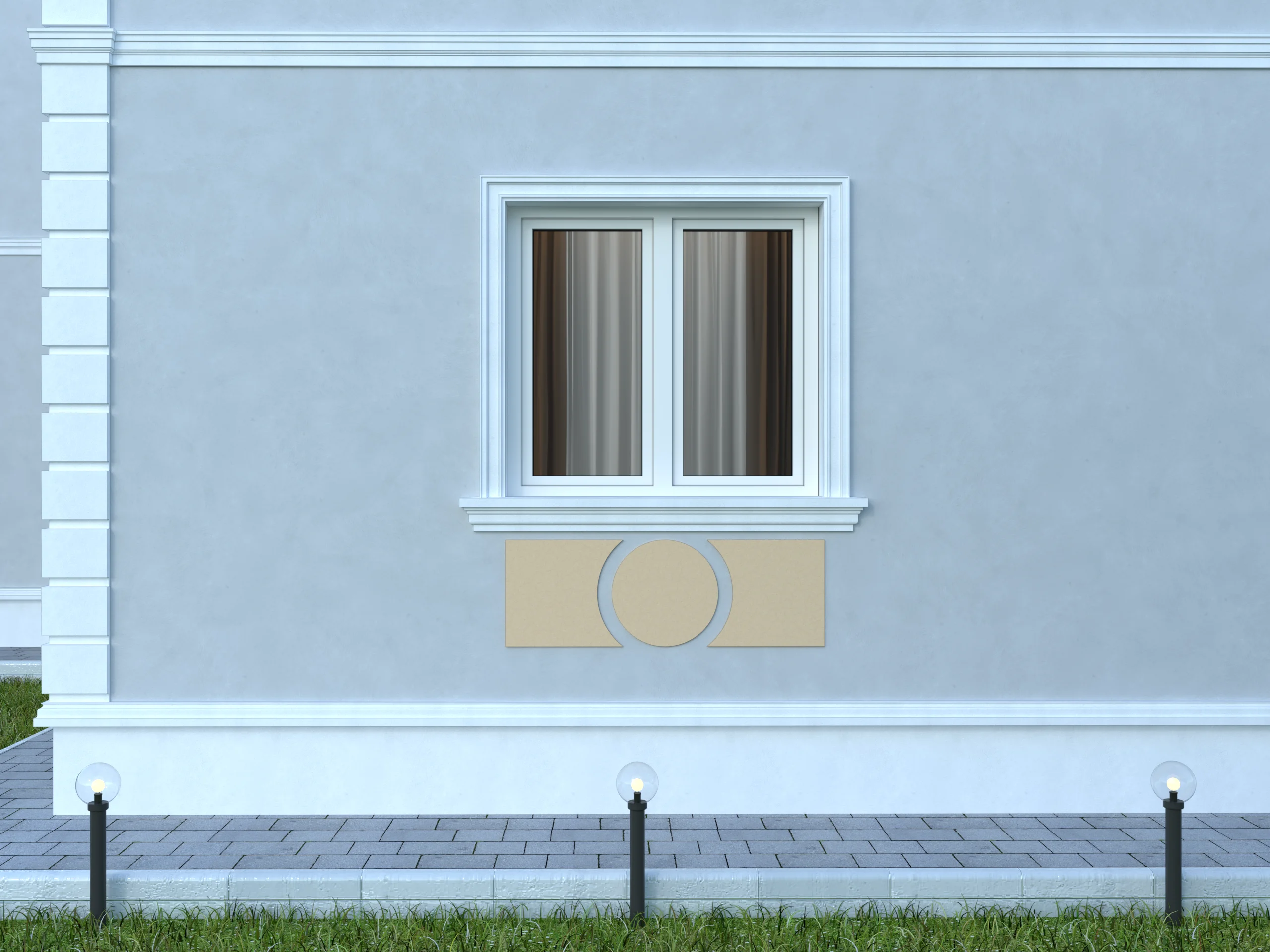 Accent / Ornament decorativ de exterior FPADE1 dimensiuni 400x40x1200mm - imagine 2