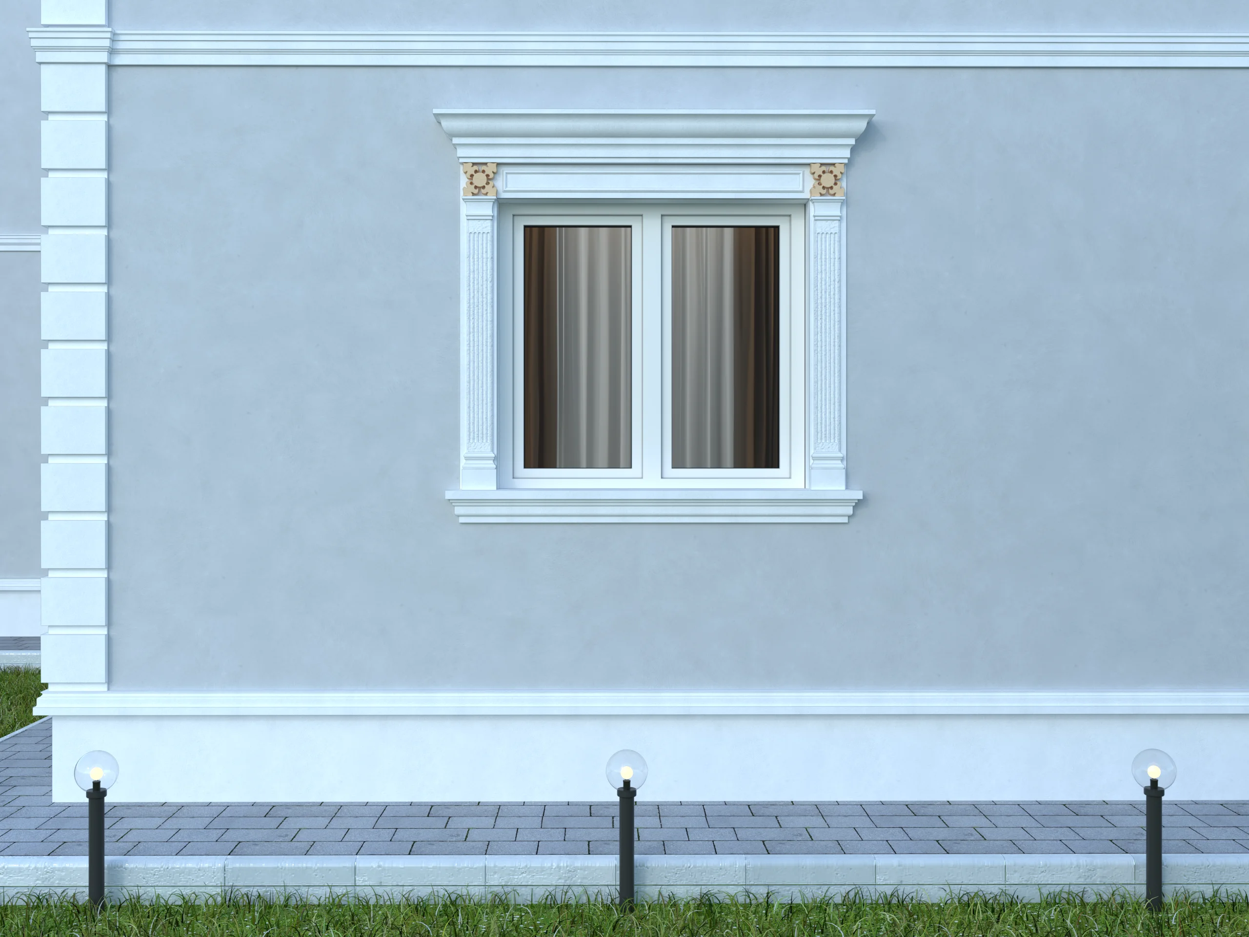 Accent / Ornament decorativ de exterior FPADE14 dimensiuni 500x40x500mm - imagine 2