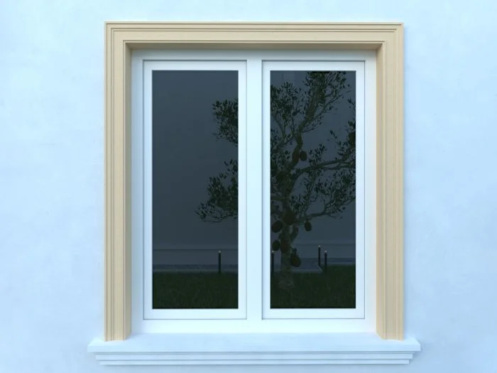 Ancadrament fereastra exterior FP125 dimensiuni 130x36x2000mm - imagine 2