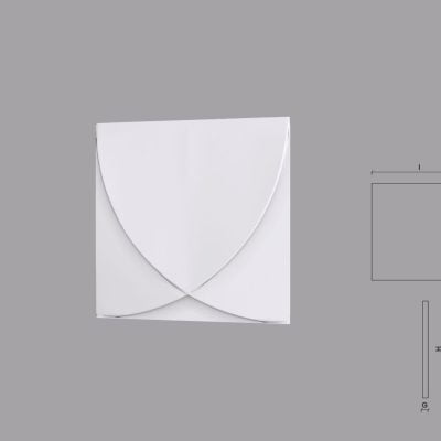 Panou 3D de interior din poliuretan AUSTRU dimensiuni 300x24x300mm