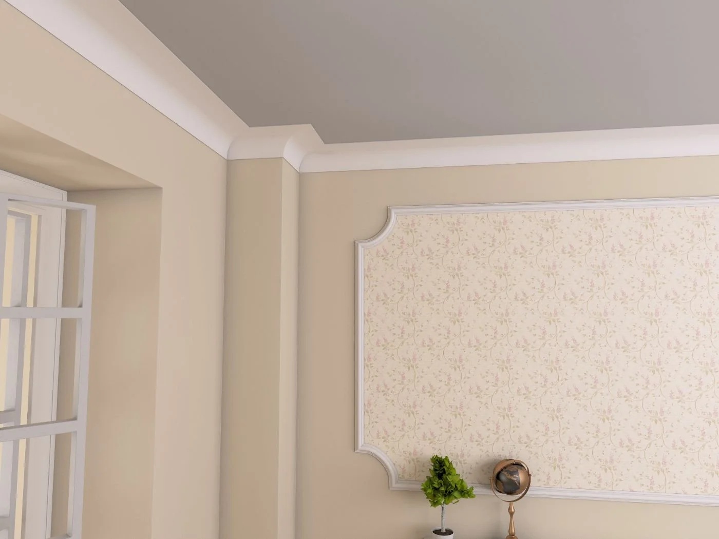 Bagheta de colt / Cornisa de interior BC34 dimensiuni 160x80x2000mm - imagine 2
