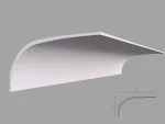 Bagheta de colt / Cornisa de interior BC34 dimensiuni 160x80x2000mm