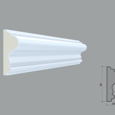 Brau poliuretan de interior BR04 dimensiuni 62x26x2000mm