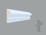Brau poliuretan de interior BR04 dimensiuni 62x26x2000mm