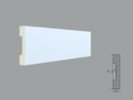 Brau poliuretan de interior BR14L dimensiuni 100x19x2000mm