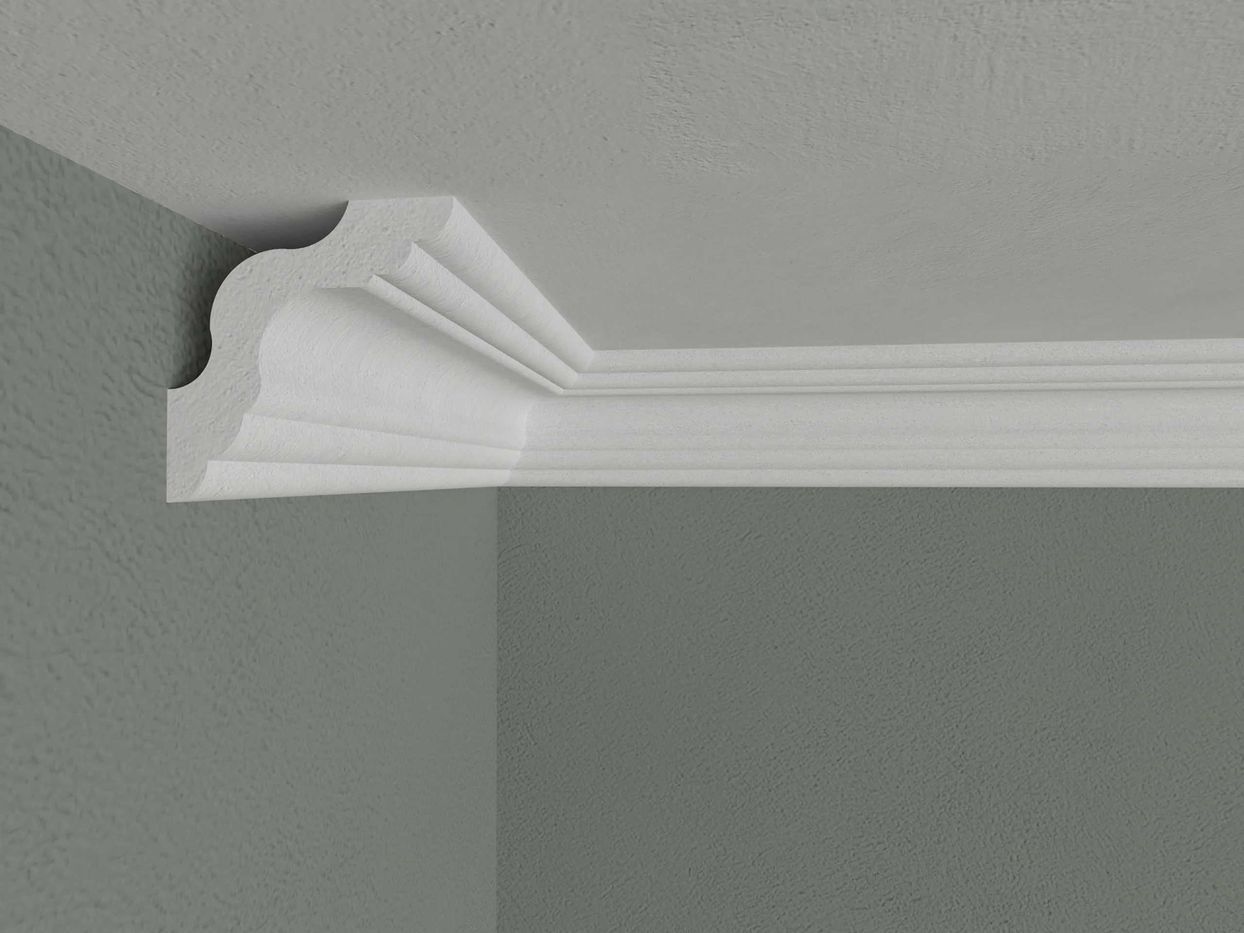 Bagheta de colt / Cornisa de interior BC01 dimensiuni 50x50x2000mm - imagine 2