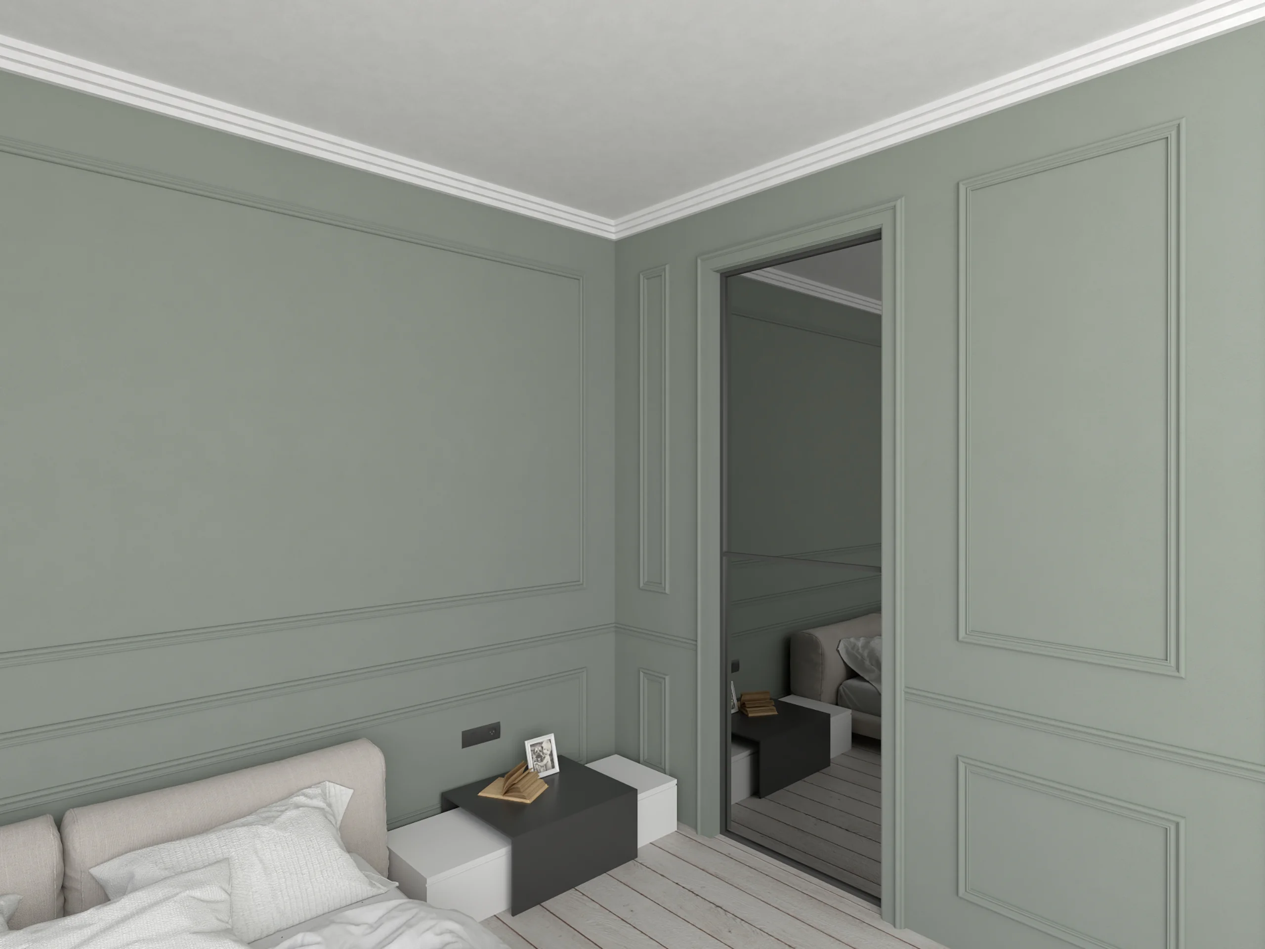 Bagheta de colt / Cornisa de interior BC04 dimensiuni 75x75x2000mm - imagine 3