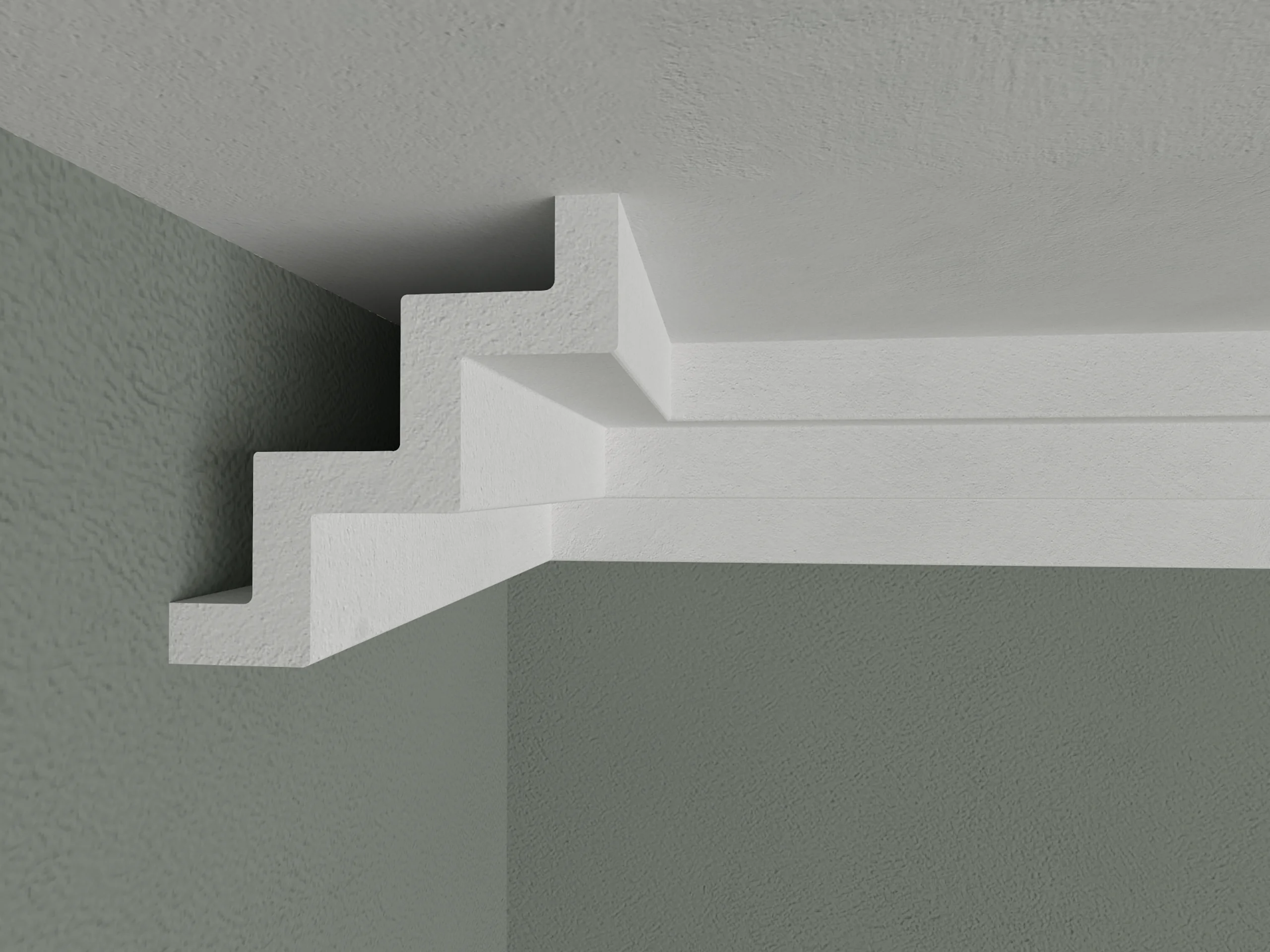 Bagheta de colt / Cornisa de interior BC04 dimensiuni 75x75x2000mm - imagine 2