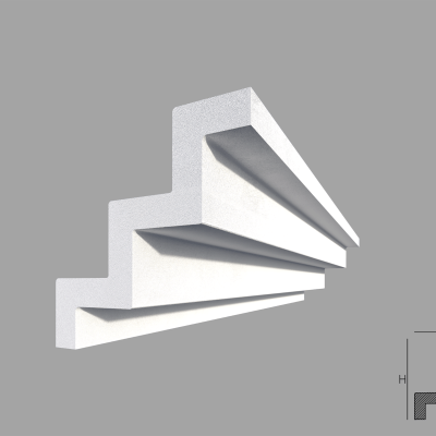 Bagheta de colt / Cornisa de interior BC04 dimensiuni 75x75x2000mm