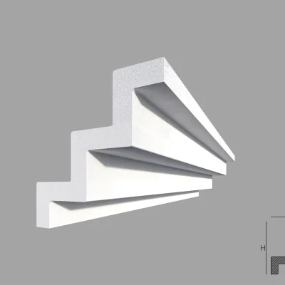 Bagheta de colt / Cornisa de interior BC04 dimensiuni 75x75x2000mm