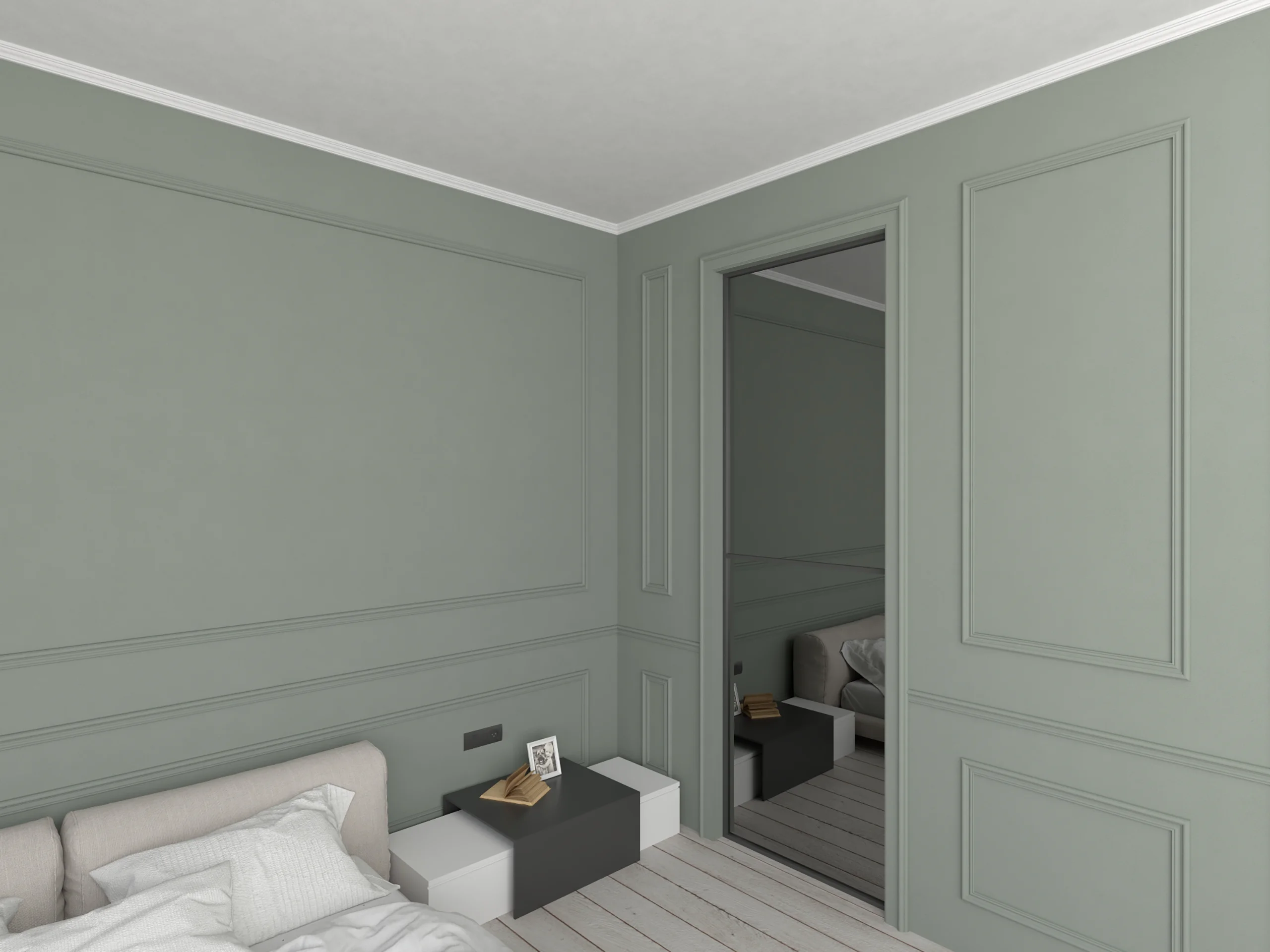 Bagheta de colt / Cornisa de interior BC06 dimensiuni 40x40x2000mm - imagine 3