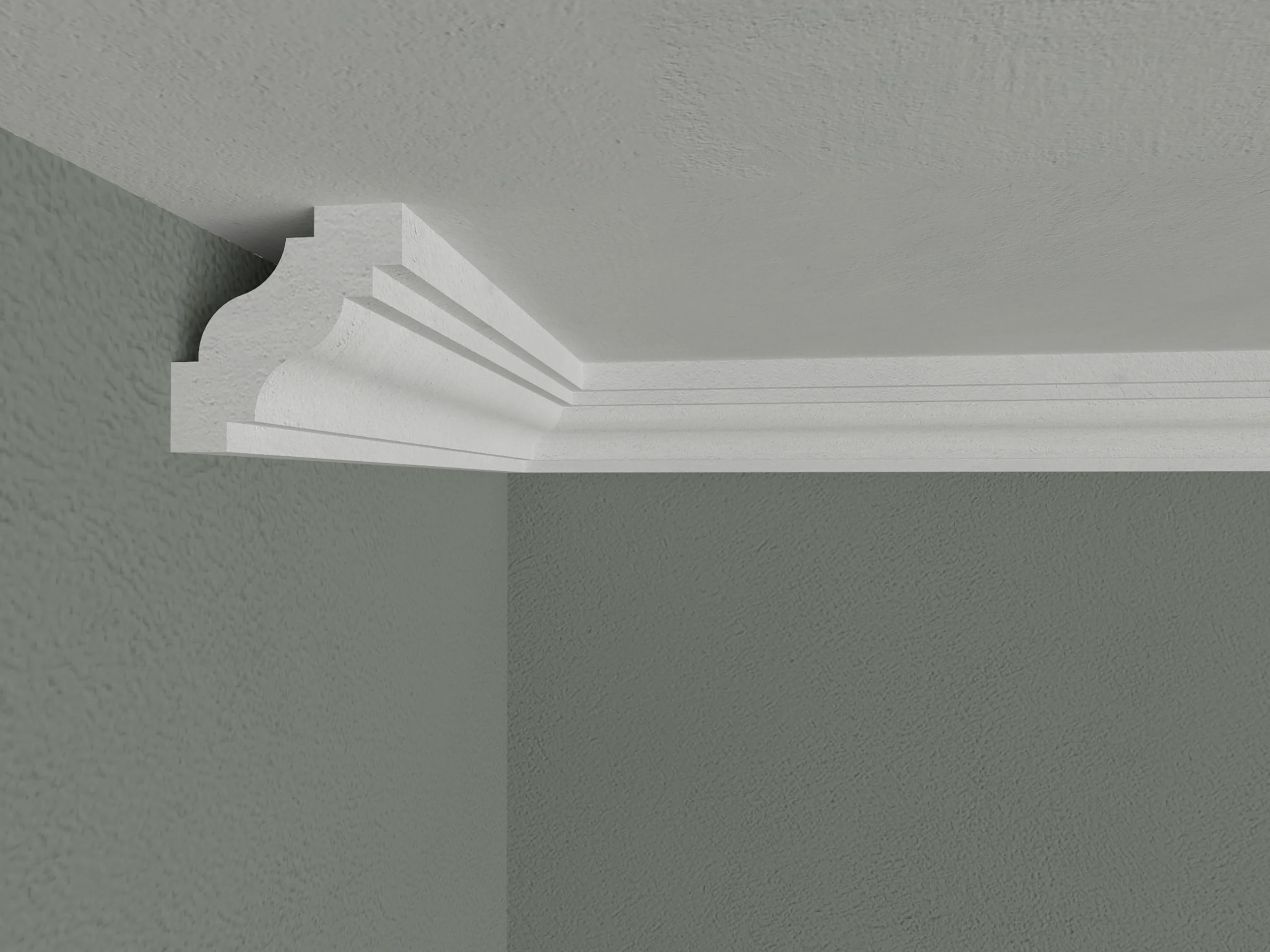 Bagheta de colt / Cornisa de interior BC06 dimensiuni 40x40x2000mm - imagine 2