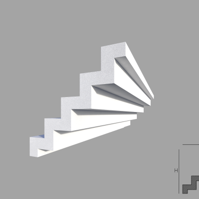 Bagheta de colt / Cornisa de interior BC08 dimensiuni 90x90x2000mm