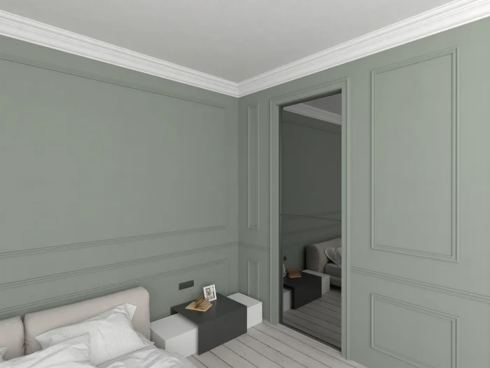 Bagheta de colt / Cornisa de interior BC11 dimensiuni 135x135x2000mm - imagine 3