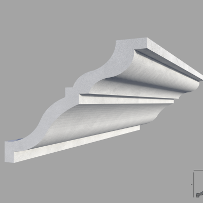 Bagheta de colt / Cornisa de interior BC11 dimensiuni 135x135x2000mm