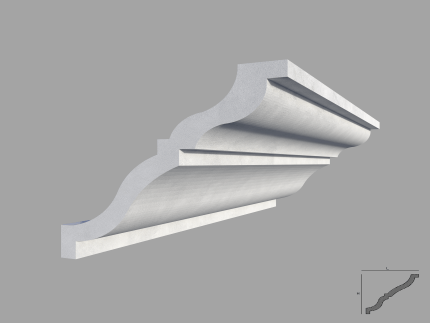 Bagheta de colt / Cornisa de interior BC11 dimensiuni 135x135x2000mm
