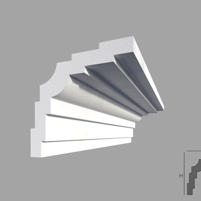 Bagheta de colt / Cornisa de interior BC13 dimensiuni 80x80x2000mm