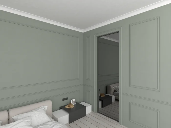 Bagheta de colt / Cornisa de interior BC19 dimensiuni 82x82x2000mm - imagine 3