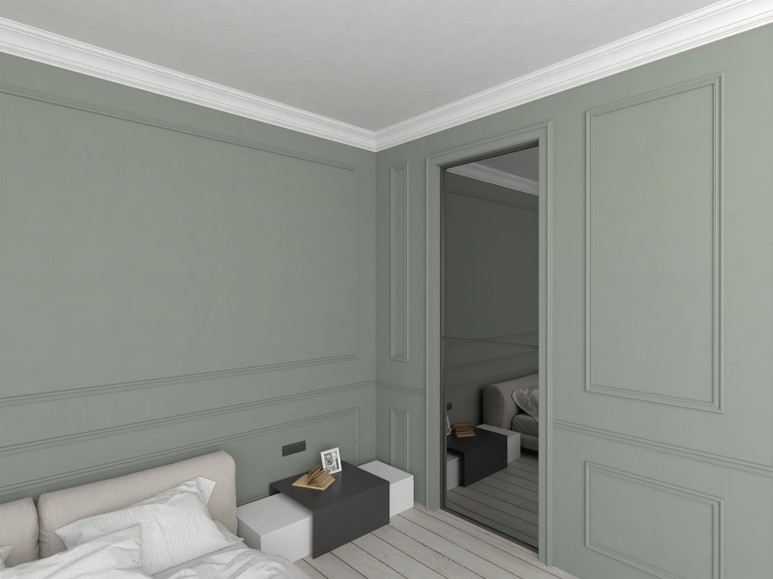 Bagheta de colt / Cornisa de interior BC23-07 dimensiuni 70x70x2000mm - imagine 3