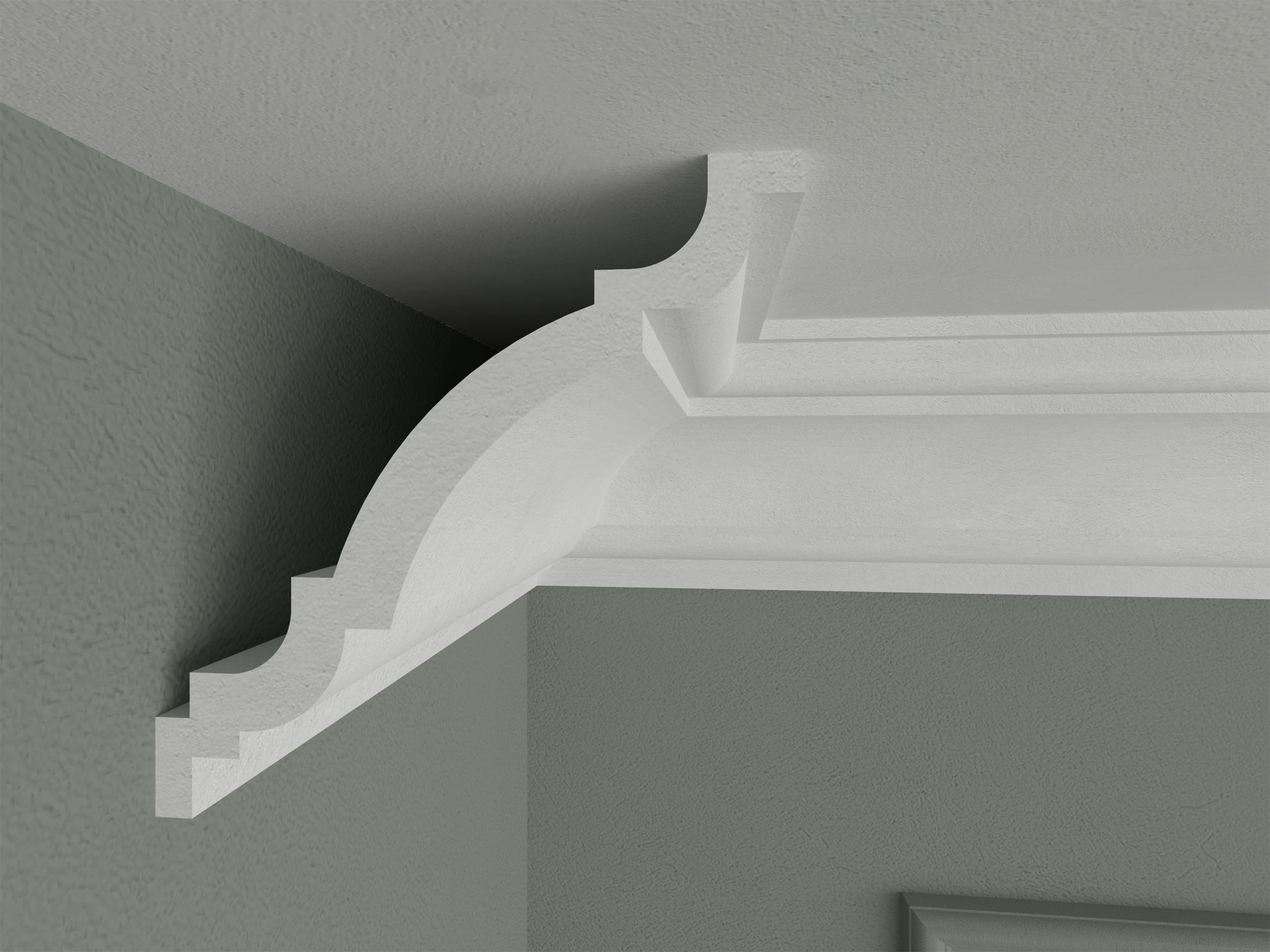 Bagheta de colt / Cornisa de interior BC23-07 dimensiuni 70x70x2000mm - imagine 2