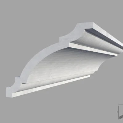 Bagheta de colt / Cornisa de interior BC24-07 dimensiuni 70x70x2000mm