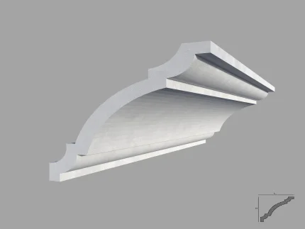 Bagheta de colt / Cornisa de interior BC24-07 dimensiuni 70x70x2000mm