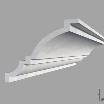 Bagheta de colt / Cornisa de interior BC25-08 dimensiuni 80x80x2000mm