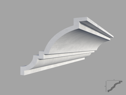 Bagheta de colt / cornisa de interior BC25-10 dimensiuni 100x100x2000mm
