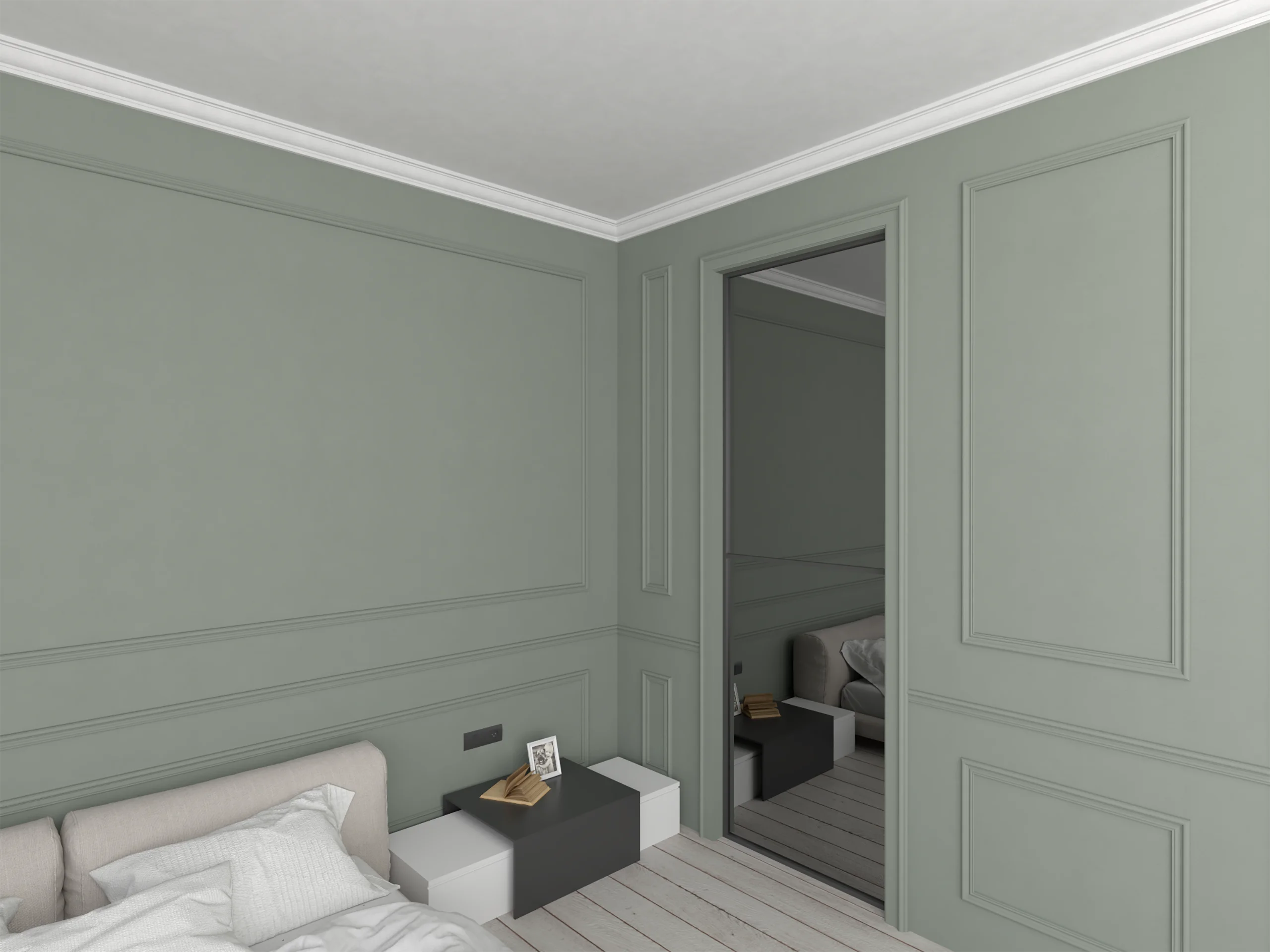 Bagheta de colt / Cornisa de interior BC28-04 dimensiuni 40x40x2000mm - imagine 3