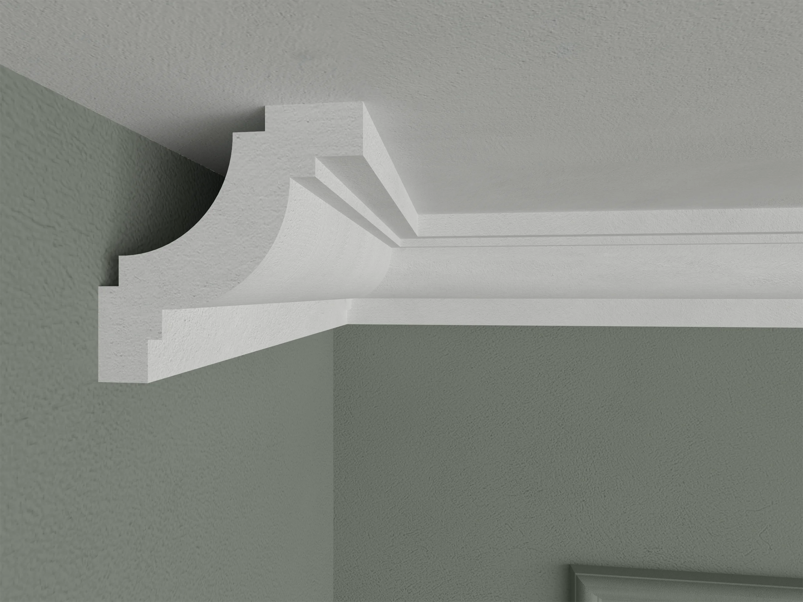 Bagheta de colt / Cornisa de interior BC28-04 dimensiuni 40x40x2000mm - imagine 2