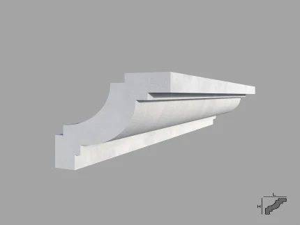 Bagheta de colt / Cornisa de interior BC28-08 dimensiuni 80x80x2000mm