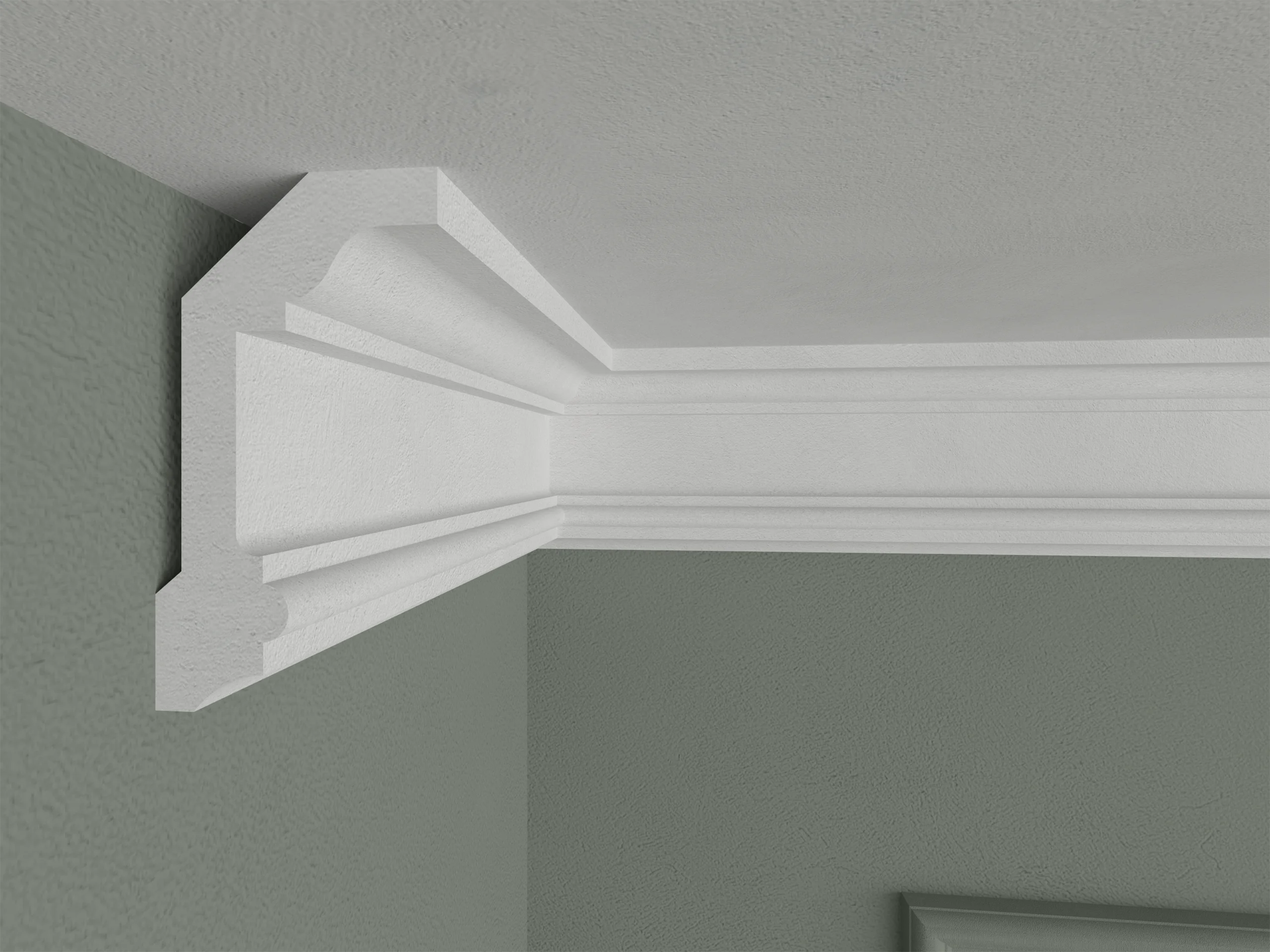 Bagheta de colt / Cornisa de interior BC29 dimensiuni 100x55x2000mm - imagine 2