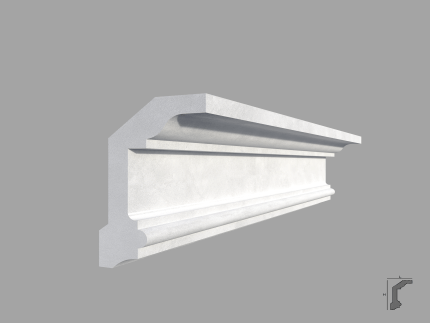 Bagheta de colt / Cornisa de interior BC29 dimensiuni 100x55x2000mm