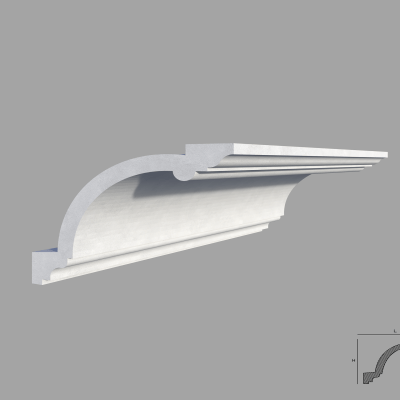 Bagheta de colt / Cornisa de interior BC31 dimensiuni 125x155x2000mm