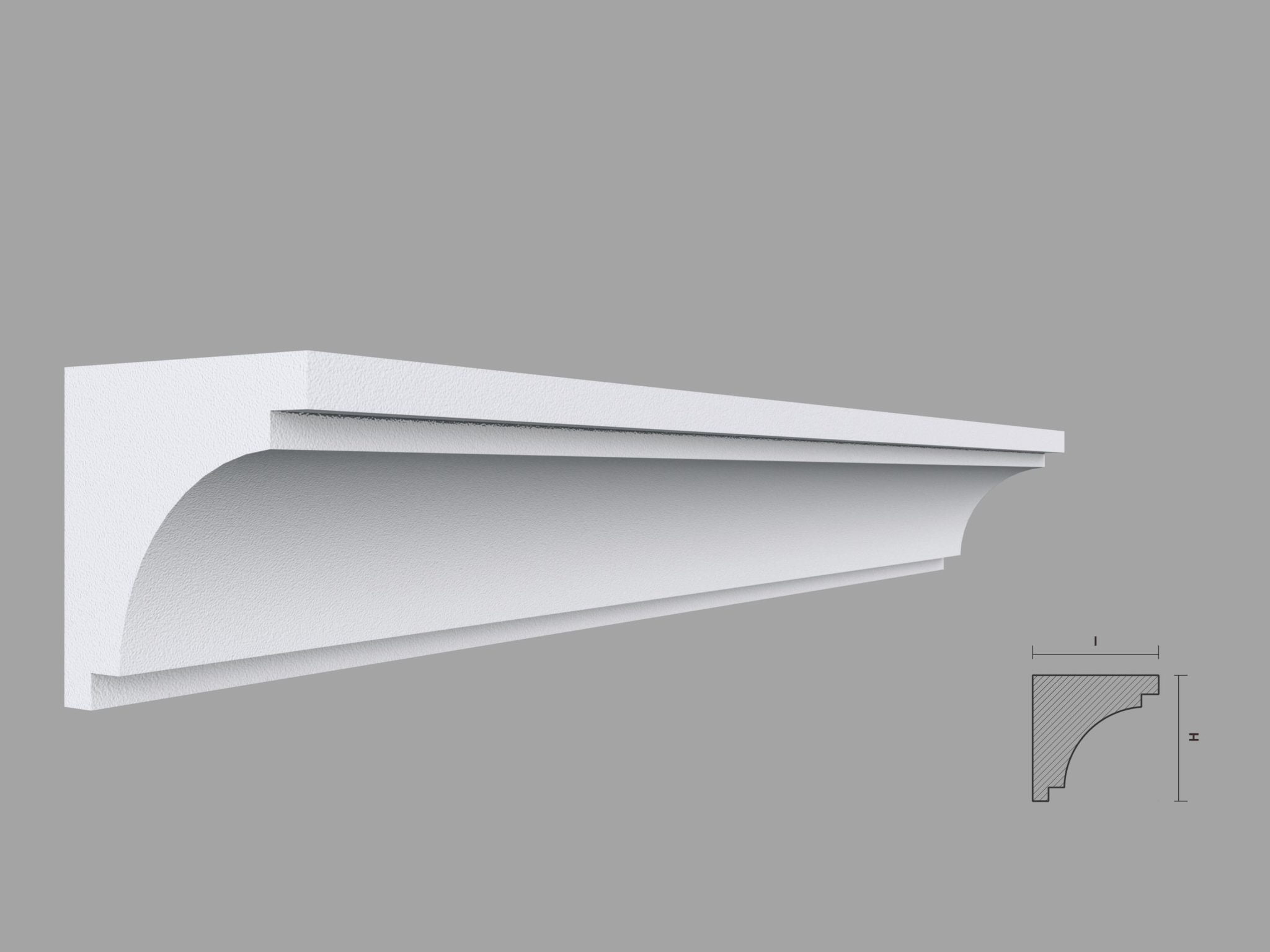 Cornisa Masca Galerie Perdea / Draperie din Polistiren Fabrica de Profile