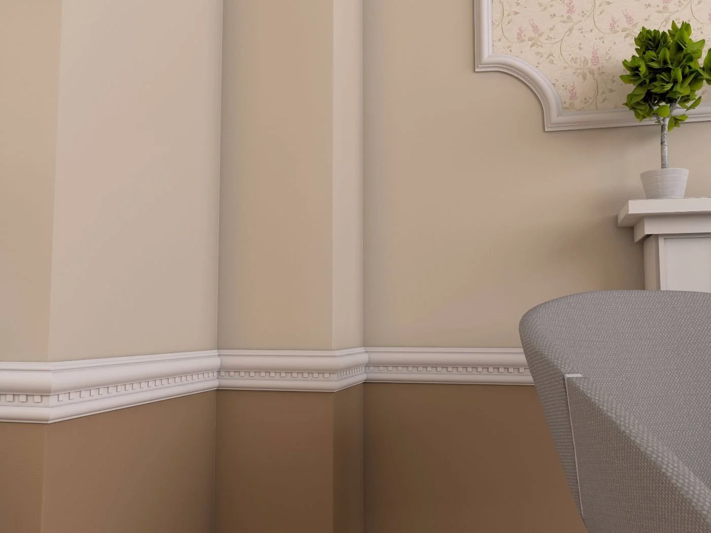 Brau poliuretan de interior BR07 dimensiuni 80x20x2000mm - imagine 3