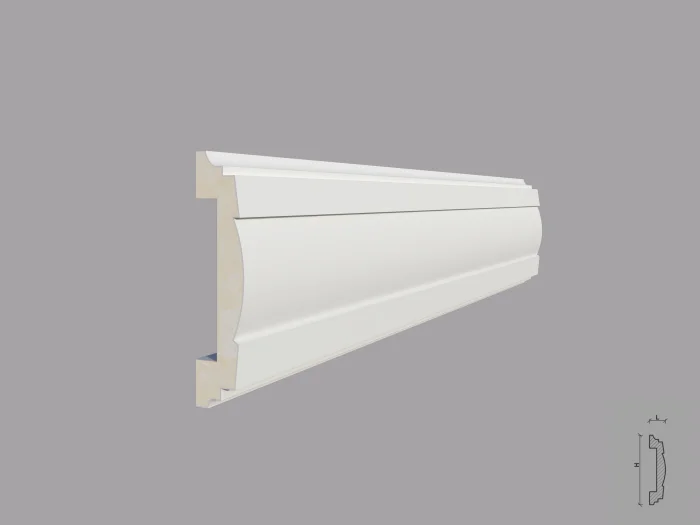 Brau poliuretan de interior BR15 dimensiuni 70x16x2000mm - imagine 1