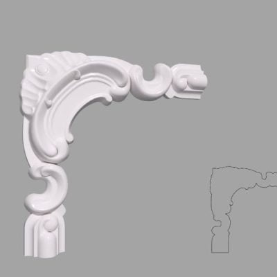 Coltar poliuretan pentru brau C2BR01 dimensiuni 200x20x200mm