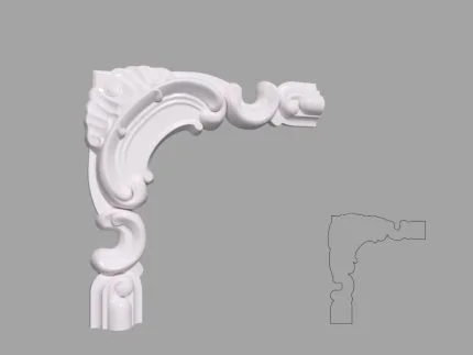 Coltar poliuretan pentru brau C2BR01 dimensiuni 200x20x200mm