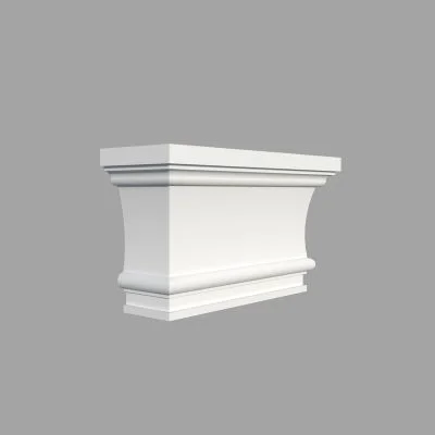 Capitel poliuretan decorativ CP1 dimensiuni 230x70x270mm