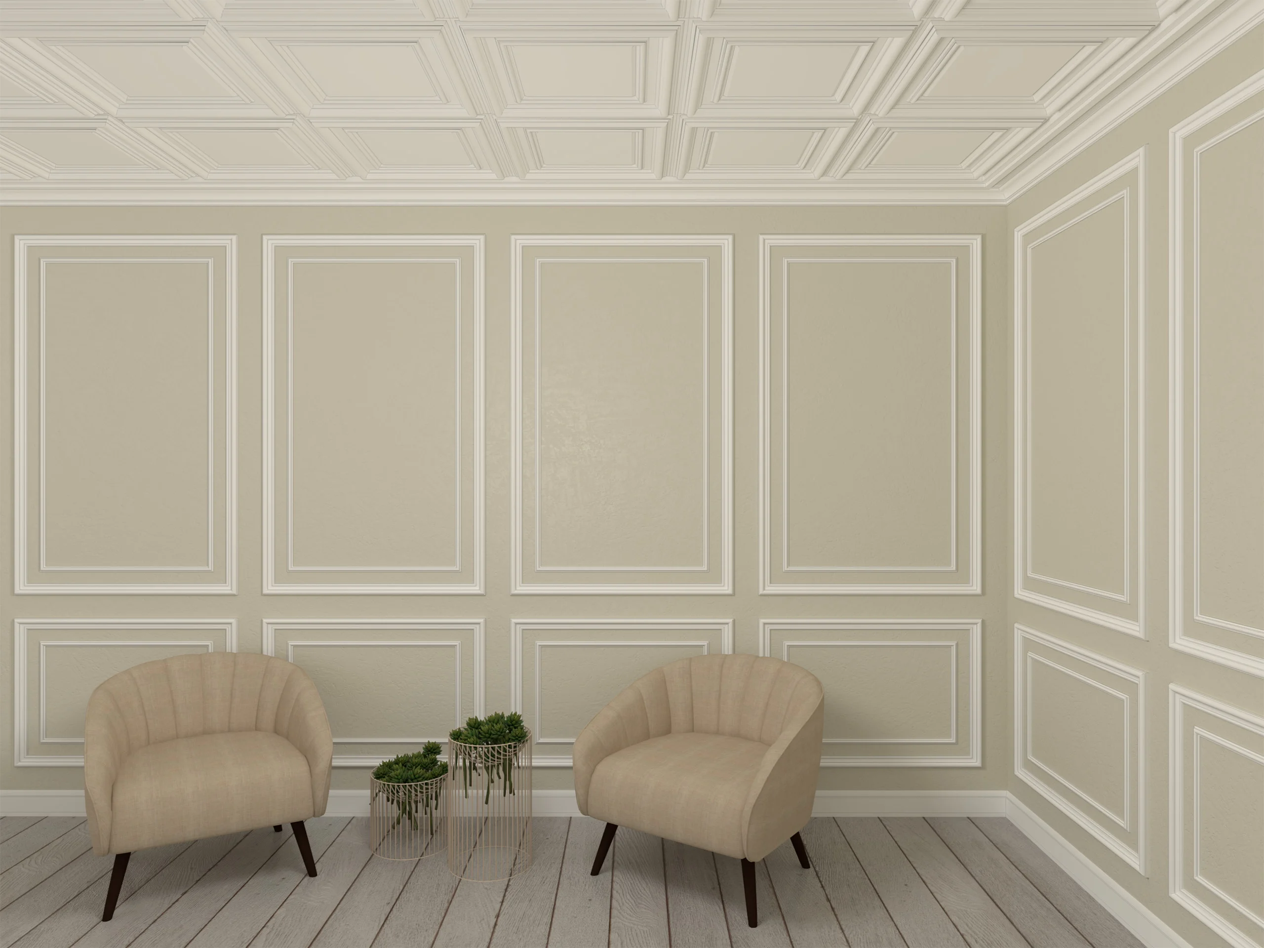 Caseta decorativa de interior poliuretan CST01 dimensiuni 600x47x600mm - imagine 2