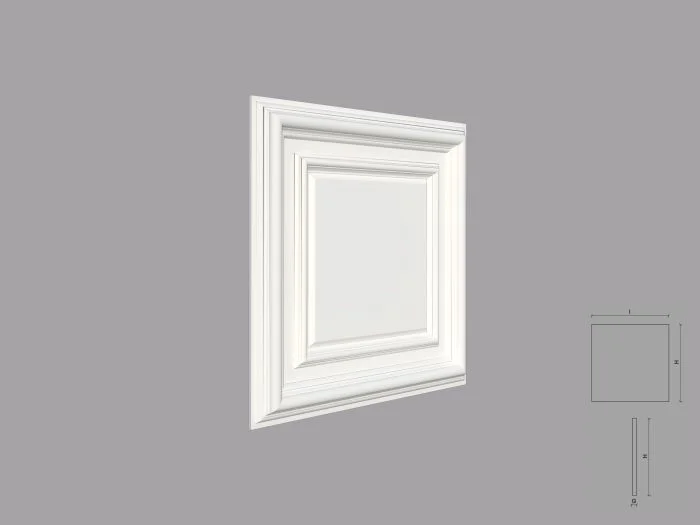 Caseta decorativa de interior poliuretan CST01 dimensiuni 600x47x600mm - imagine 1