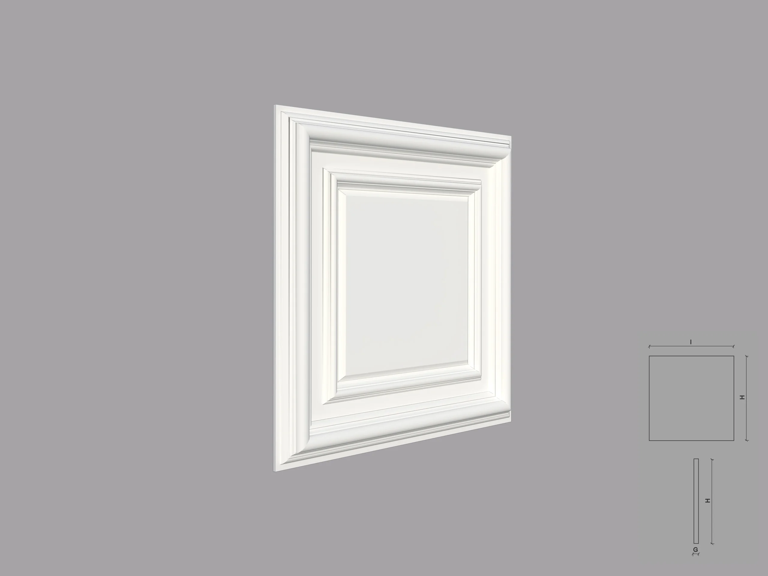 Caseta decorativa de interior poliuretan CST01 dimensiuni 600x47x600mm - imagine 1