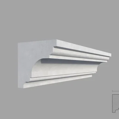 Cornisa masca galerie de interior MBC02 dimensiuni 80x80x2000mm