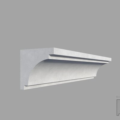 Cornisa masca galerie de interior MBC07 dimensiuni 70x70x2000mm