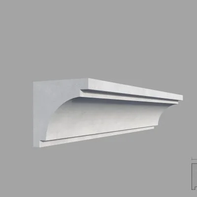 Cornisa masca galerie de interior MBC07 dimensiuni 70x70x2000mm