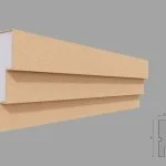 Ancadrament fereastra exterior FP133 dimensiuni 115x40x2000mm