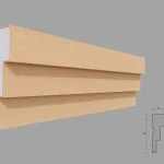 Ancadrament fereastra exterior FP136 dimensiuni 125x40x2000mm