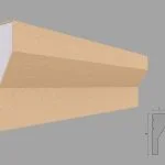 Ancadrament fereastra exterior FP137 dimensiuni 130x45x2000mm