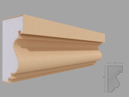 Solbanc/pervaz decorativ exterior FP221 dimensiuni 142x79x2000mm